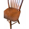 Image 5 : Wooden Swivel Bar Stools With Slat Backs
