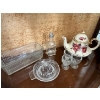 Image 3 : Vintage 1954 Portland Pottery Cobridge Staffordshire China with a teapot and additional glassware 