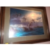 Image 1 : Ducks Foil Picture 23 X 19, Framed Under Glass 