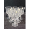 Image 1 : Cristal d'Arques-Durand "Diamond" Pattern Crystal Wine Glasses, Set of 6
