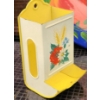 Image 9 : Collection: Hand-Painted Dish, Vintage Piggy Bank, Tin Holder, and Cast Iron Hooks
