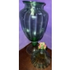 Image 2 : Large Vintage 1960's Green Empoli Glass Bon Bon/Apothecary Jar  (27"tall)