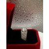 Image 4 : 3ct Round Moissanite in Center with 50 Round Cubic Zirconia in 925 Silver Ring - Size 9.75