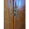 Image 3 :  Stunning Russian Mahogany Armoire w Gold Accents.  Intricate Wood Detailing 89 w 25 d 78 h