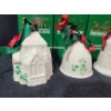 Image 4 : Four Belleek Fine Parian China Collectible Christmas Bells with Boxes