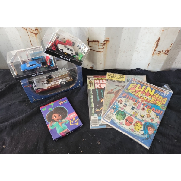 Comic Books, Model Cars and McDonalds Toy 