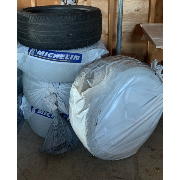5 Tires - Unwrapped Tire Reads Delinte 245-35ZR20 