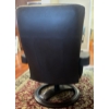 Image 3 : Genuine Leather IMG of Norway Chair 27x29x42 w/ Ottoman