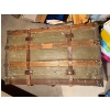Image 2 : Antique Trunk Green in Colour with Leather Straps. Wood Top Tray Great Condition 3ft x 22'w x 25"tal