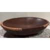 Image 5 : Gorgeous Ironwood Tribal Bowl, Wicker Rim, Borneo - 10.5L w/ Malaysian Hand Painted Lizards 