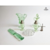 Image 4 : Collection Of Antique Items Including Vintage Green Depression Glass And Commemorative Drinkware. 