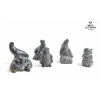 Image 4 : Collectible Canadian Soapstone Carvings Including Wolf Originals