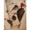 Image 2 : Numbered Print 41/ 300 of "Woodpeckers" 22.5 X 29 by Norma Bonar, Framed Under Glass
