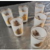 Image 3 : A Set of 6 Culver Frosted Schooner Highball Glasses