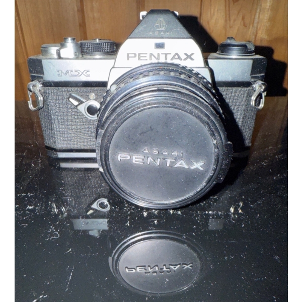Vintage PENTAX MX 35mm SLR Film Camera & PENTAX 1:1.7 50mm Lens 