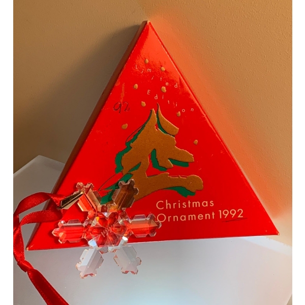 Swarovski Crystal 1992 Christmas Ornament 