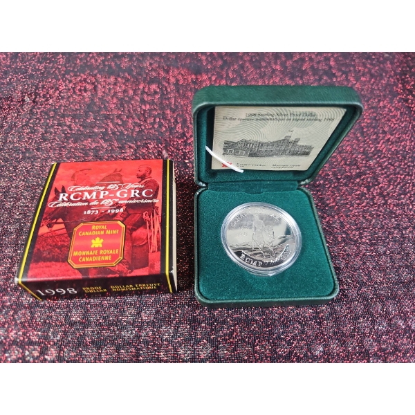 1998 Canada RCMP Proof Silver Dollar
