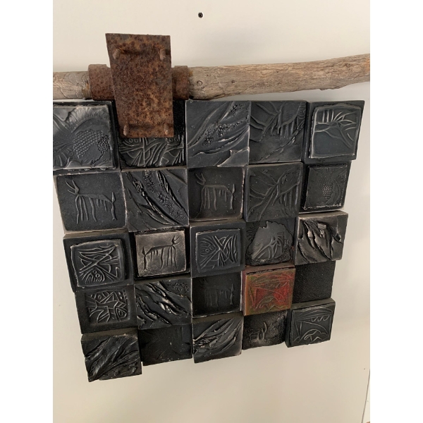 Joanna Drummond Art 40 x 22 Metal Mixed Media 