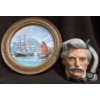 Image 1 : 1979 Framed Royal Doulton Hong Kong John Stobart Plate + 1979 Royal Doulton