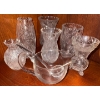 Image 1 : Assorted Crystal Collectible Vases & Dishware -Footed Crystal Vase & More