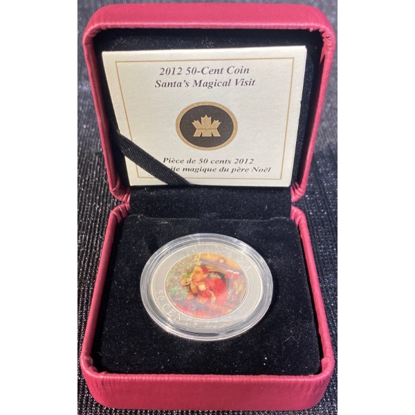 2012 50-Cent Coin-Santa's Magical Visit