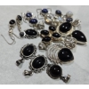 Image 2 : Polished Black Obsidian, Opalite & Sodalite Stone Pendants With 925 Settings