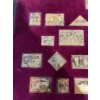 Image 10 : Canadian Gold Plated 92.5% Solid Sterling Silver Replica Stamps Set in Case 455.8g 