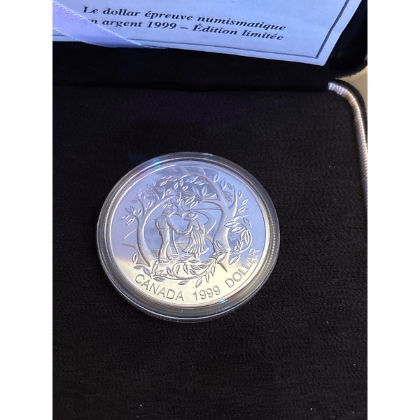 1999 $1 International Year of Older Persons - Sterling Silver Dollar
