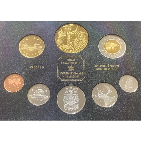 2002 Golden Jubilee Canadian Specimen Set 92.5% Silver 66.46 Grams