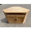 Image 1 : Pine Corner TV Stand  One Open Shelf  45Wx23Dx30H