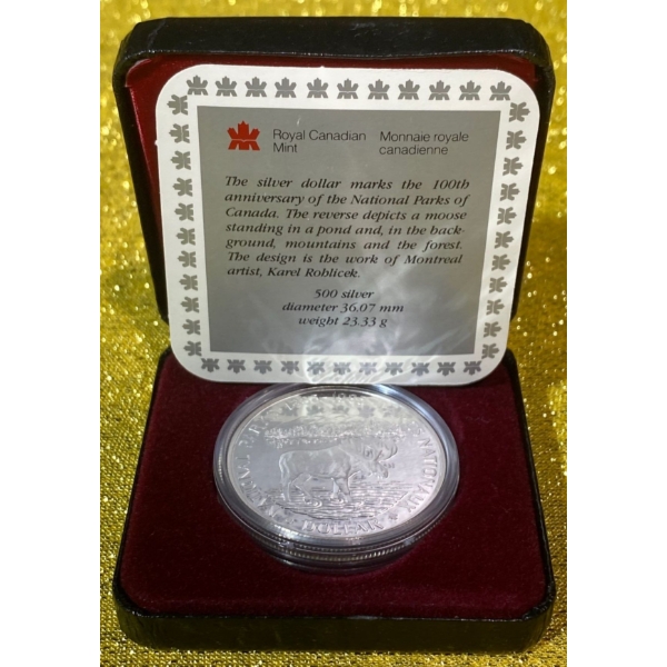 1985 National Parks of Canada 50% Silver, 23.33 grams