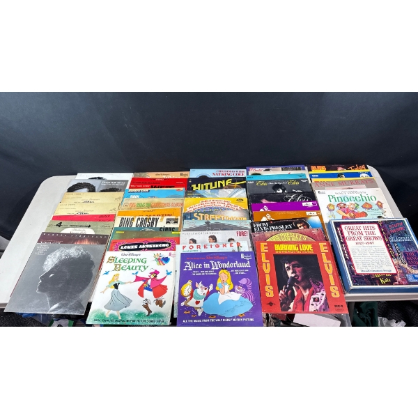 Large Collection of Vinyls - Elvis Presley, Disney, etc
