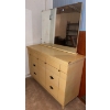 Image 2 : Vintage "On Trend" Mid Century Modern Six Drawered Dresser w/Mirror 46" x 22"