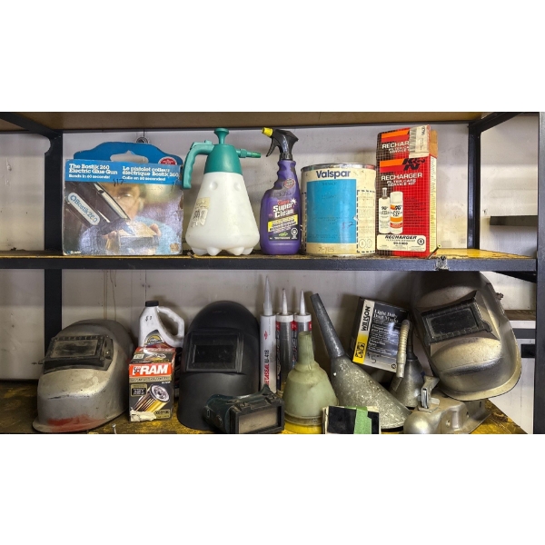 Tool Collection - Welder Masks, Glue Gun, Caulking 