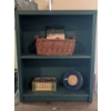 Image 1 : Decorative Items on Green Wooden Shelf