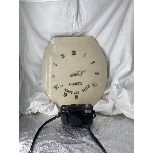 Fujica Camera & Toilet Seat Clock