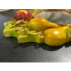 Image 4 : Chalk Fruit Mirror, Apple, Pears, Grapes 10.5H