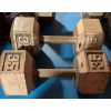 Image 2 : 35lbs Cast Iron Hex Dumbbells/Weights to Build Muscle