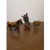 Image 1 : Bronze Tone & Marble Horse Statues