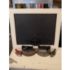 Image 1 : Antique Black Board with Assorted Irons and Trivet