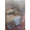 Image 6 : La-Z-Boy Beige Leather Reclining Chair 38 w, 33 d, 42 h 