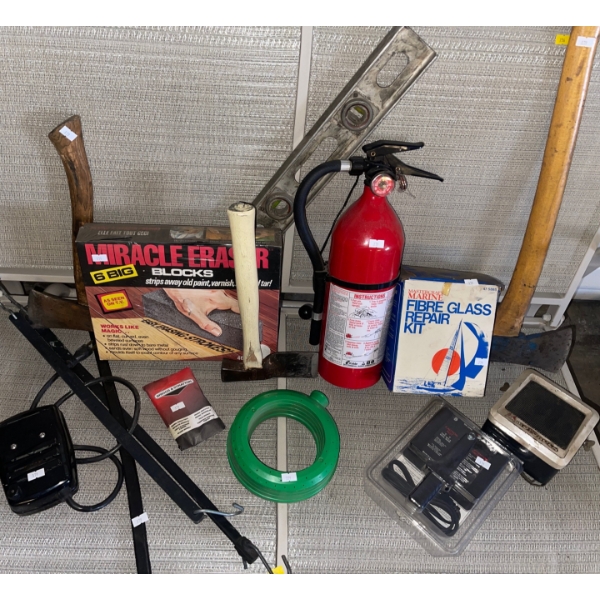 Garage Rando's - Axes 3Ft Level Magnetic Heater Paint Stripping Block & More
