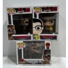 Image 1 : Jurassic Park- Velociraptor, Dennis Nedry, Tyrannosaurus Rex Funko Pops
