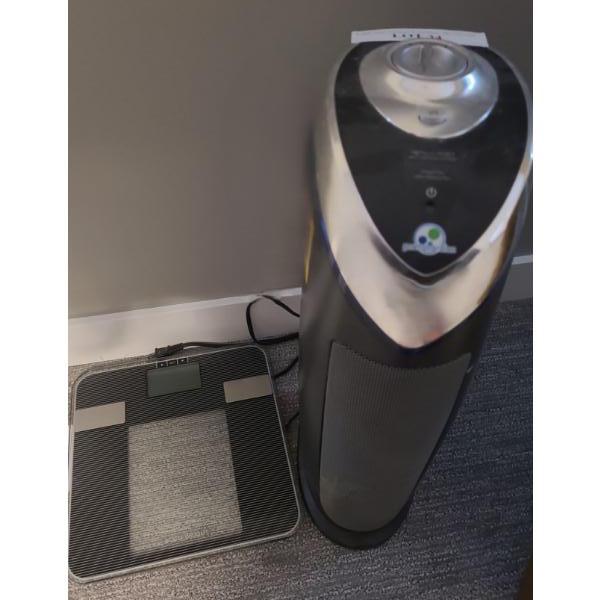 Germ Guardian Hepa Air Purifier Model AC4825CA and Digital Bathroom Scale