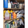 Image 1 : Contents of Garage Shelf Including: Washer Fluid, WD-40, Round Up and More!
