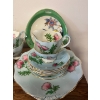 Image 2 : Vintage tea set in the Giengarry Thistle pattern produced by EB Foley. One large serving plate, Six 