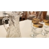 Image 11 : Serving up Style! - Belleek Bone China Cup and Saucer,  Cut Glass Water Pitcher, Bowl and Glasses