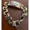 Massive Solid Gold Bracelet Extra Terrestrial Men's Stamped 375 9'L - 130.3g