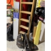 Image 1 : vintage ironing board, CD rack, wooden ladder and a vintage rainbow SC, vacuum cleaner and full wood