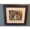 Image 1 : Peter Brueghel, The Elder, 'Village Wedding' Print w/ Solid Wood Frame - 12x23.5